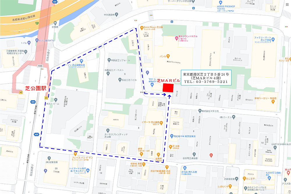 日本食品・バイオ知的財産権センター地図